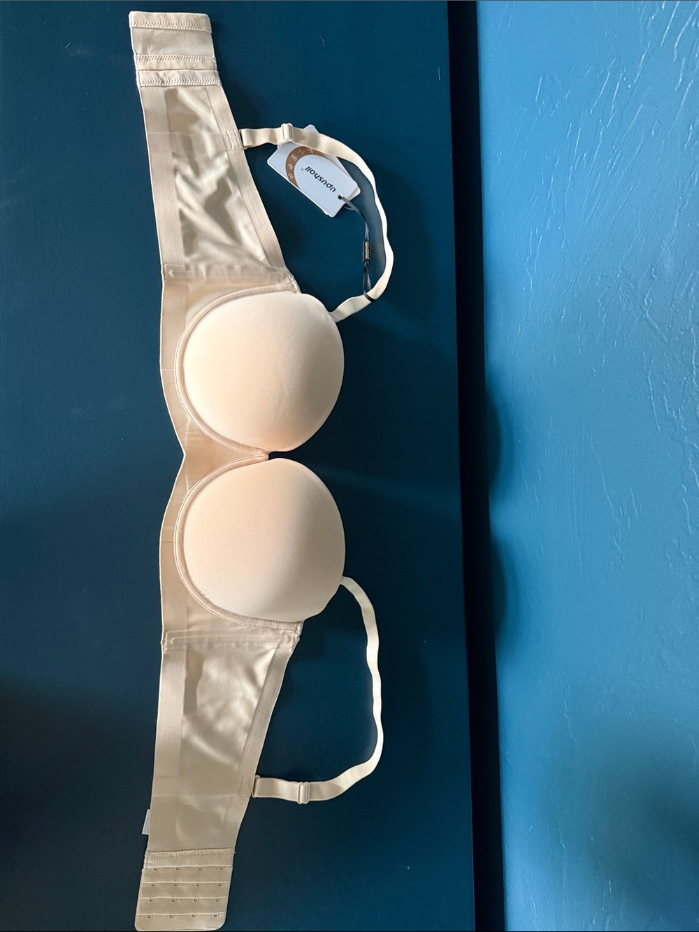 Strapless Push-up Balconette Underwire Convertible Bra, add a cup